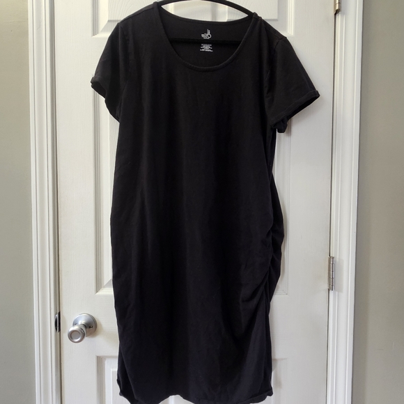 Belle Sky Black Maternity Casual Dress Size 1X - Picture 2 of 8